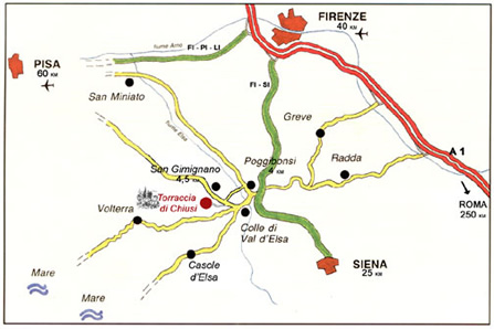 how to get to the Torraccia di Chiusi